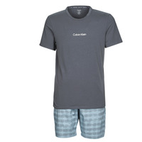 Kleidung Herren Pyjamas/ Nachthemden Calvin Klein Jeans PYJAMA SHORT Grau / Blau