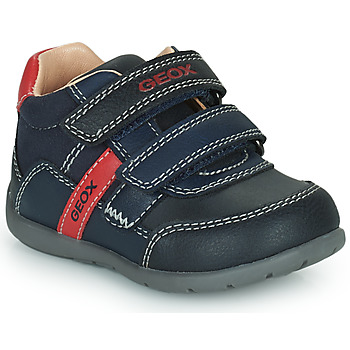 Schuhe Jungen Sneaker Low Geox B ELTHAN BOY Marineblau / Rot