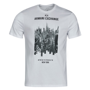 Kleidung Herren T-Shirts Armani Exchange 6LZTFG-ZJBVZ Weiß
