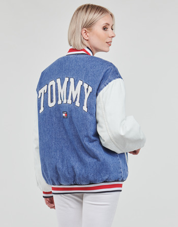 Kleidung Damen Jacken Tommy Jeans DENIM LETTERMAN JACKET DF7018 Bunt
