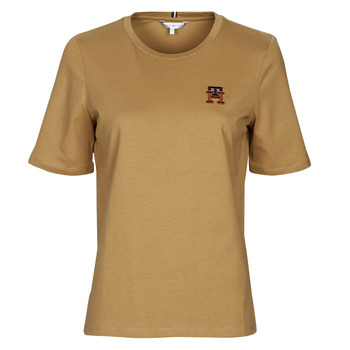 Vêtements Femme T-shirts manches courtes Tommy Hilfiger REG MONOGRAM EMB C-NK SS 