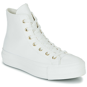 Schuhe Damen Sneaker High Converse Chuck Taylor All Star Lift Mono White Weiß