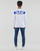 Kleidung Herren Sweatshirts Emporio Armani EA7 6LPM69 Weiß / Blau