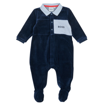 Kleidung Jungen Pyjamas/ Nachthemden BOSS J97195-849 Marineblau