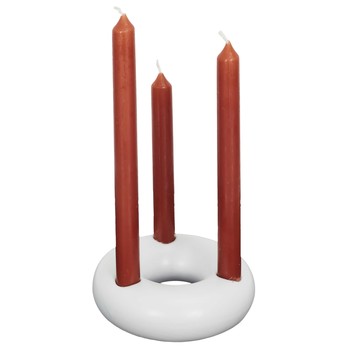 Casa Candelieri / porta candele The home deco factory SUPPORT 3 BOUGIES BLANC M24 