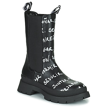 Chaussures Femme Boots Desigual SHOES CHELSEA HIGH LETTERING 