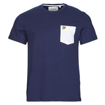 Kleidung Herren T-Shirts Lyle & Scott TS831VOG Weiß / Marineblau