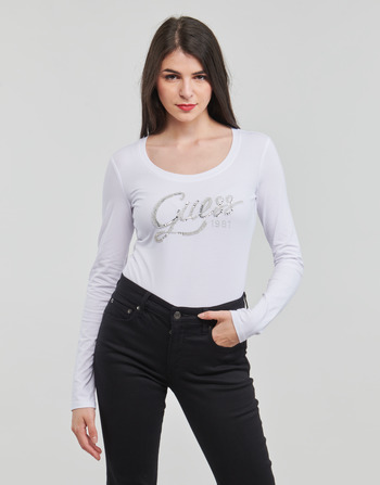 Abbigliamento Donna T-shirts a maniche lunghe Guess LS CN BRYANNA 