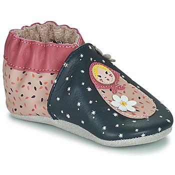 Schuhe Mädchen Babyschuhe Robeez FLOWERDOLLS Marineblau