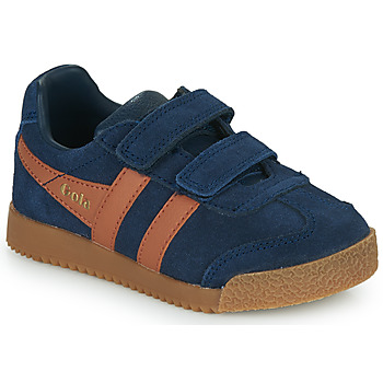 Schuhe Kinder Sneaker Low Gola HARRIER VELCRO Marineblau / Kamel