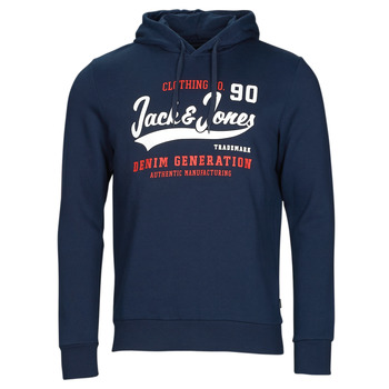 Kleidung Herren Sweatshirts Jack & Jones JJELOGO SWEAT HOOD 2 COL Marineblau