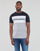 Kleidung Herren T-Shirts Jack & Jones JJELOGO BLOCKING TEE Marineblau / Grau / Weiß