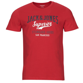 Kleidung Herren T-Shirts Jack & Jones JJELOGO TEE SS O-NECK 2 COL Rot