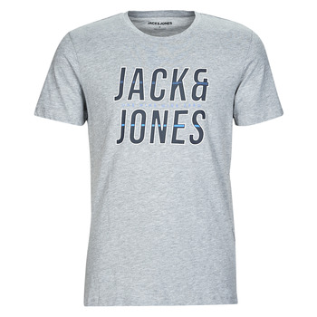 Kleidung Herren T-Shirts Jack & Jones JJXILO TEE SS CREW NECK Grau