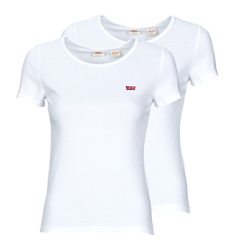 Kleidung Damen T-Shirts Levi's 2PACK CREWNECK TEE Weiß