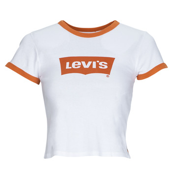 Kleidung Damen T-Shirts Levi's GRAPHIC RINGER MINI TEE Orange