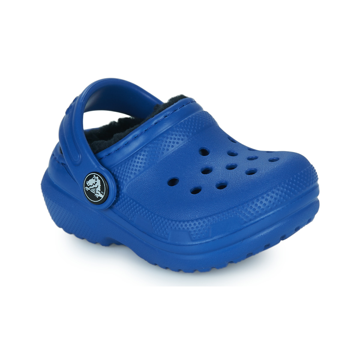Schuhe Jungen Pantoletten / Clogs Crocs Classic Lined Clog T Blau