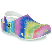 Schuhe Kinder Pantoletten / Clogs Crocs Classic Spray Dye Clog K Weiß / Bunt