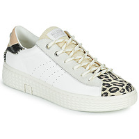 Schuhe Damen Sneaker Low Palladium PALLATEMPO 04~WHITE/LEOPARD/BLACK~M Weiß