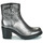 Schuhe Damen Low Boots Freelance JUSTY 7 SMALL GERO BUCKLE Silbrig