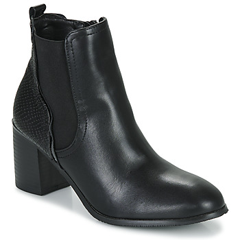 Schuhe Damen Low Boots The Divine Factory QL4723-NOIR    