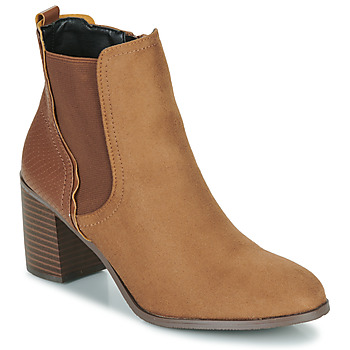 Schuhe Damen Low Boots The Divine Factory QL4723-CAMEL Kamel