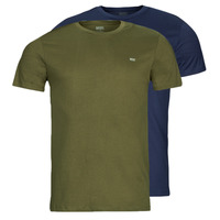 Kleidung Herren T-Shirts Diesel UMTEE-RANDAL-TUBE-TW Khaki / Marineblau