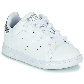 Schuhe Mädchen Sneaker Low adidas Originals STAN SMITH EL I Weiß / Silber