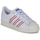 Schuhe Kinder Sneaker Low adidas Originals SUPERSTAR J Weiß / Rot