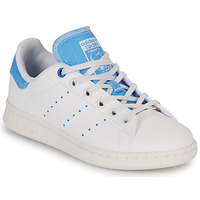 Schuhe Kinder Sneaker Low adidas Originals STAN SMITH J Weiß / Blau