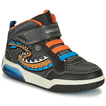 Schuhe Jungen Sneaker High Geox J INEK B. C - MESH+ECOP BOTT Orange