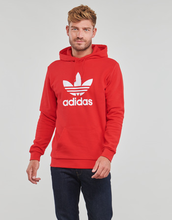 Kleidung Herren Sweatshirts adidas Originals TREFOIL HOODY Rot