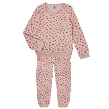 Kleidung Mädchen Pyjamas/ Nachthemden Petit Bateau CAGEOT Rot
