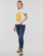 Kleidung Damen T-Shirts Desigual RIA Weiß / Gelb