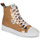 Schuhe Damen Sneaker High Betty London ETOILE Kamel / Weiß
