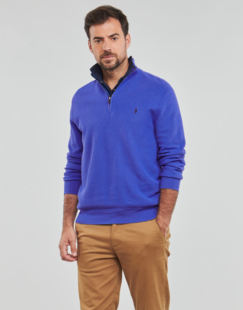 Kleidung Herren Pullover Polo Ralph Lauren LS HZ-LONG SLEEVE-PULLOVER Blau