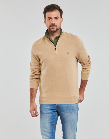 Kleidung Herren Pullover Polo Ralph Lauren LS HZ-LONG SLEEVE-PULLOVER Beige / Kamel