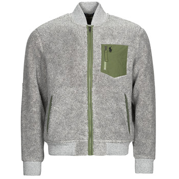 Kleidung Herren Jacken Polo Ralph Lauren LSBOMBERM5-LONG SLEEVE-FULL ZIP Grau / Dunkel