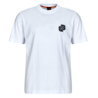 Kleidung Herren T-Shirts BOSS Tevarsity Weiß