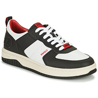 Schuhe Herren Sneaker Low HUGO Kilian_Tenn_flpf Weiß / Rot