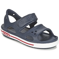 Schuhe Kinder Sandalen / Sandaletten Crocs CROCBAND II SANDAL PS Marineblau / Weiß