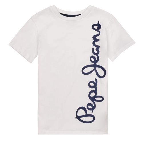 Kleidung Jungen T-Shirts Pepe jeans WALDO S/S Weiß