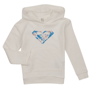Kleidung Mädchen Sweatshirts Roxy HAPPINESS FOREVER HOODIE A Weiß / Blau