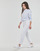 Kleidung Damen Hemden Pieces PCIRENA LS OXFORD SHIRT Weiß / Blau