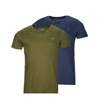 Kleidung Herren T-Shirts Diesel UMTEE-MICHAEL-TUBE-TWOPACK Marineblau / Khaki