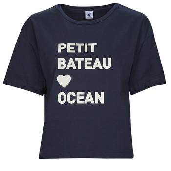 Kleidung Damen T-Shirts Petit Bateau A06TM04 Marineblau