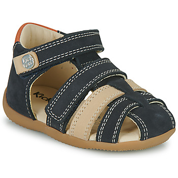 Schuhe Kinder Sandalen / Sandaletten Kickers BIPOD Marineblau / Orange