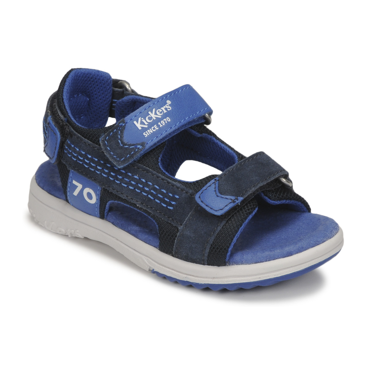 Schuhe Jungen Sandalen / Sandaletten Kickers PLANE Blau / Grau