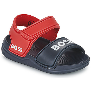 Schuhe Jungen Sandalen / Sandaletten BOSS J09190-849-B Marineblau / Rot