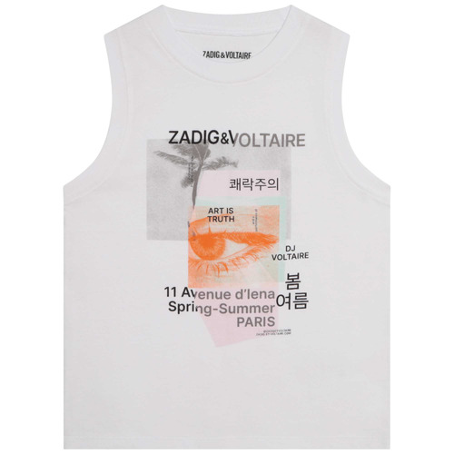 Abbigliamento Bambina Top / T-shirt senza maniche Zadig & Voltaire X15378-10P-J 